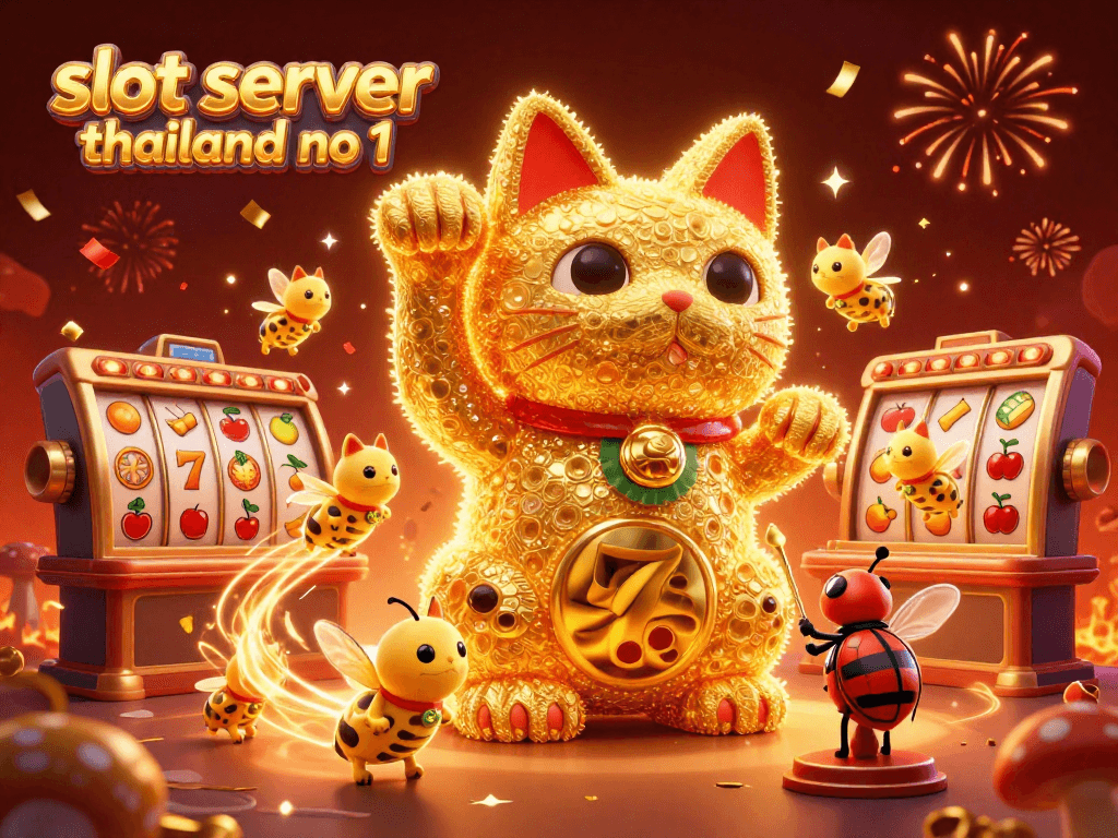 Spin to win at slot server thailand no 1 with vibrant 3D illustration showcasing dynamic casino elements.