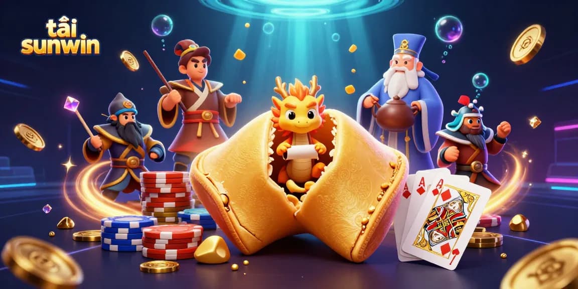 Play and win with tải sunwin's dynamic casino scene featuring golden elements and a lucky dragon.