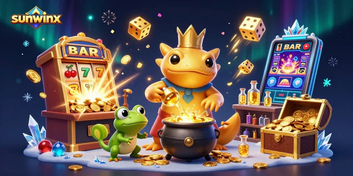 Spin golden slots and win big with sunwinx in this vibrant 3D casino scene!