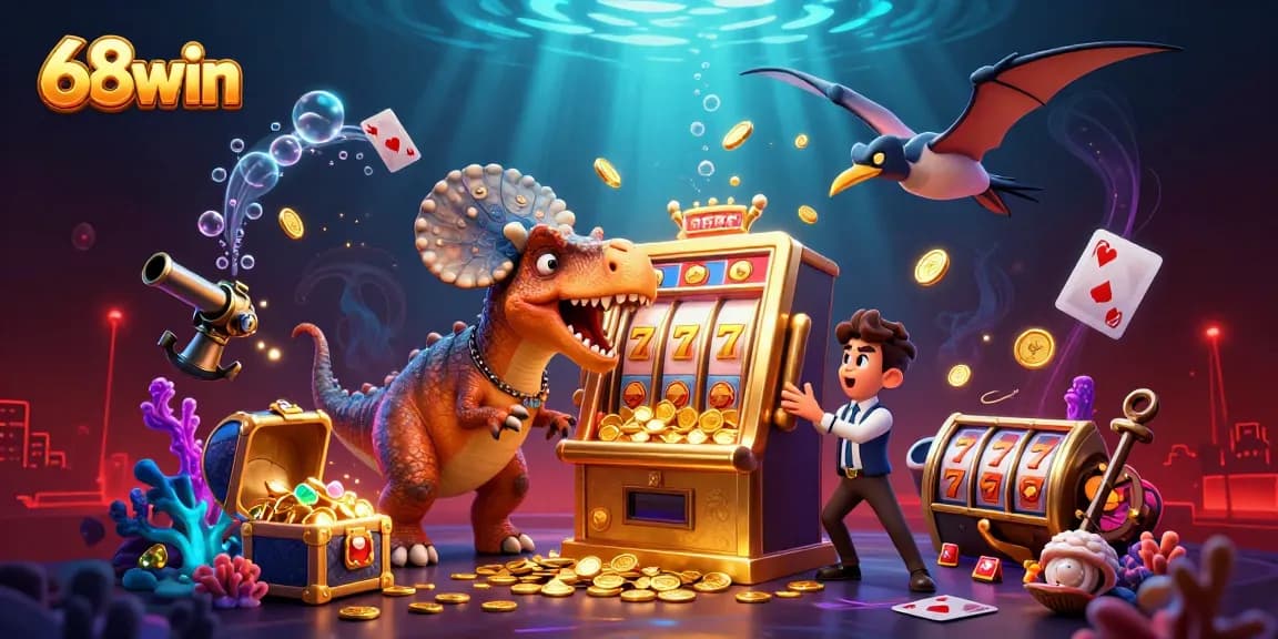 Experience thrilling wins with the 68win jackpot, featuring exciting characters and dynamic gaming elements.