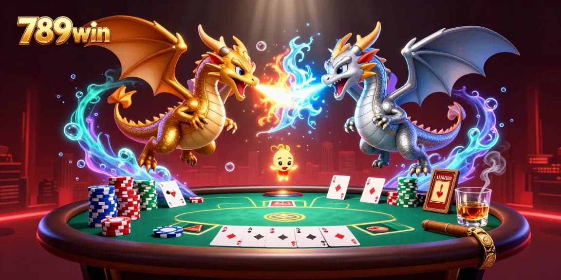 Experience the thrilling gaming atmosphere of 789win with dragon dynamics and vibrant poker action.