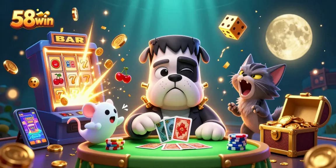 Engage with thrilling casino action at 58win featuring vibrant characters and dynamic game elements.