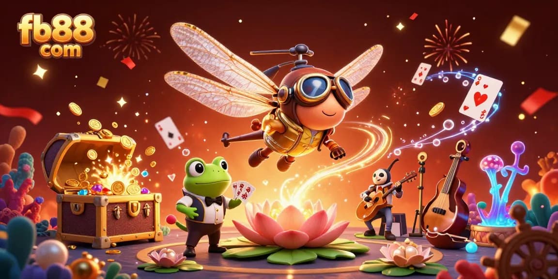 Experience excitement at fb88 com with a lively casino scene featuring entertaining characters and dynamic gameplay.