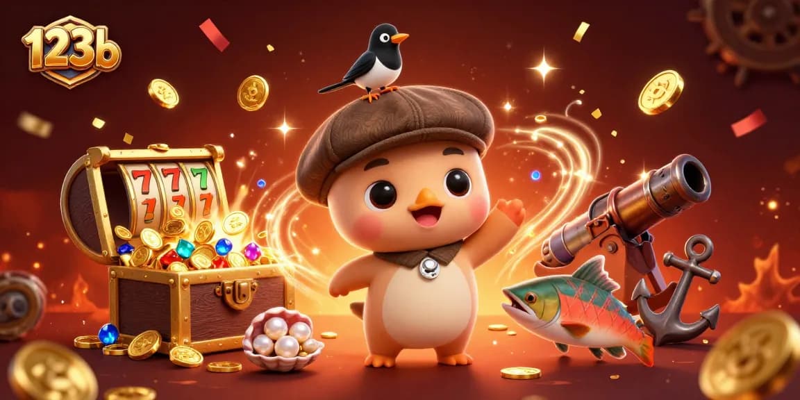 Engage in exciting wins at 123b with vibrant underwater treasures, playful characters, and dynamic casino elements.
