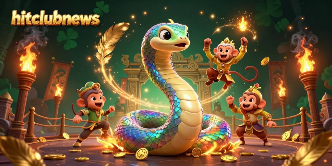 Engage in thrilling gameplay at hitclubnews with dynamic elements and colorful characters in a vibrant casino scene.