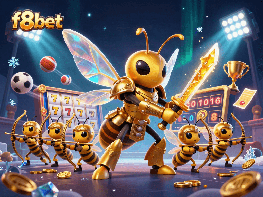 Experience exciting gaming with f8bet featuring a vibrant illustration of thrilling casino elements.