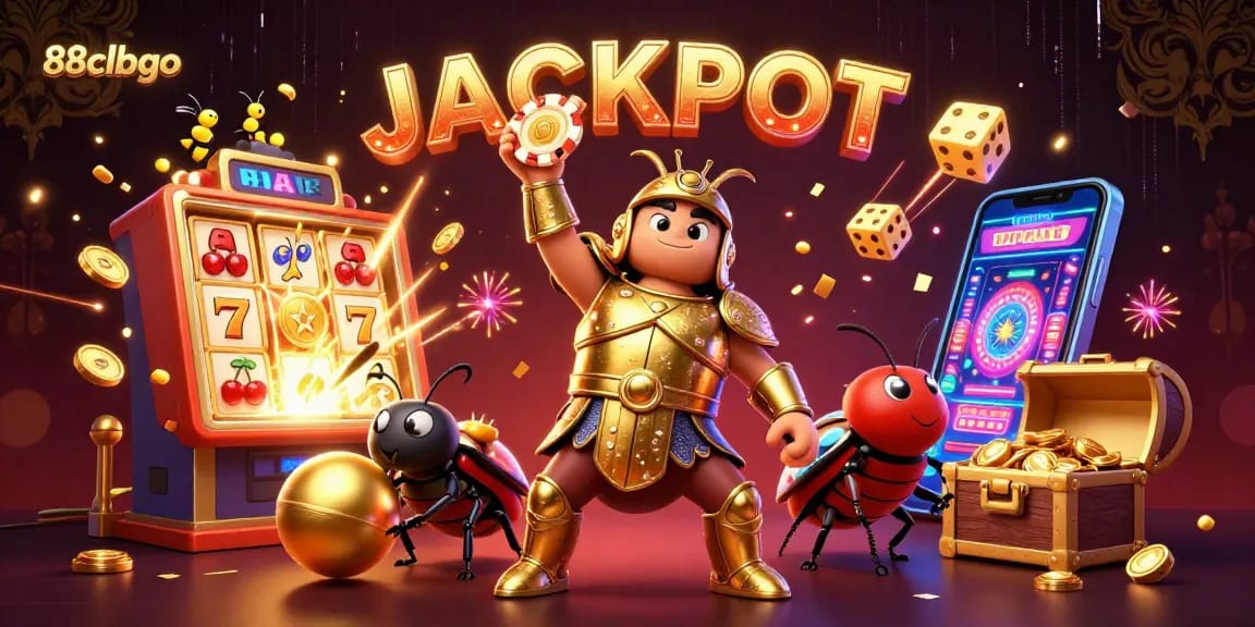 Experience jackpot thrills at 88clbgo with a lively 3D casino scene full of excitement.