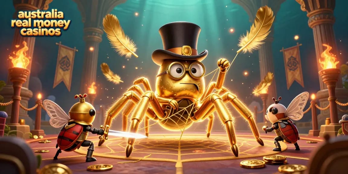 Experience thrilling wins at australia real money casinos with vibrant characters and dynamic casino elements.