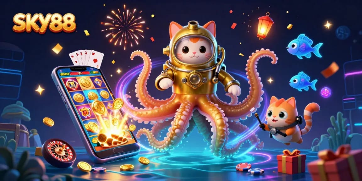Capture immersive gameplay at SKY88 with thrilling slot games and vibrant casino action.