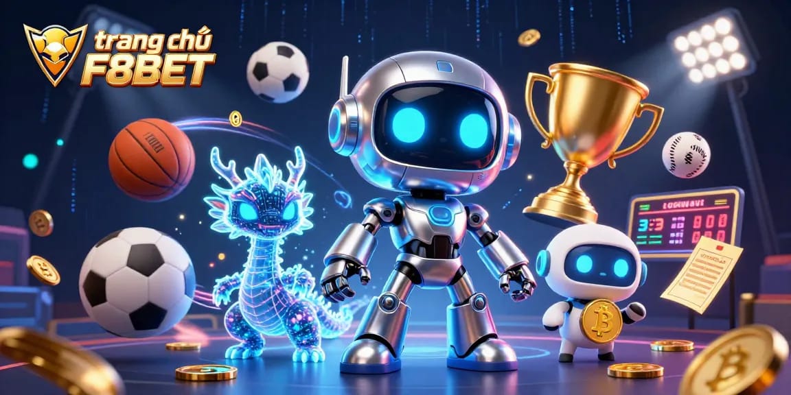 Experience thrilling gameplay at trang chủ F8BET with vibrant casino elements and a cyberpunk theme.