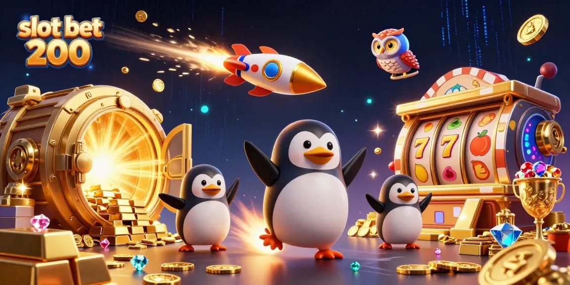 Menangkan taruhan dengan slot bet 200 sambil menikmati keseruan permainan 3D yang glamor.