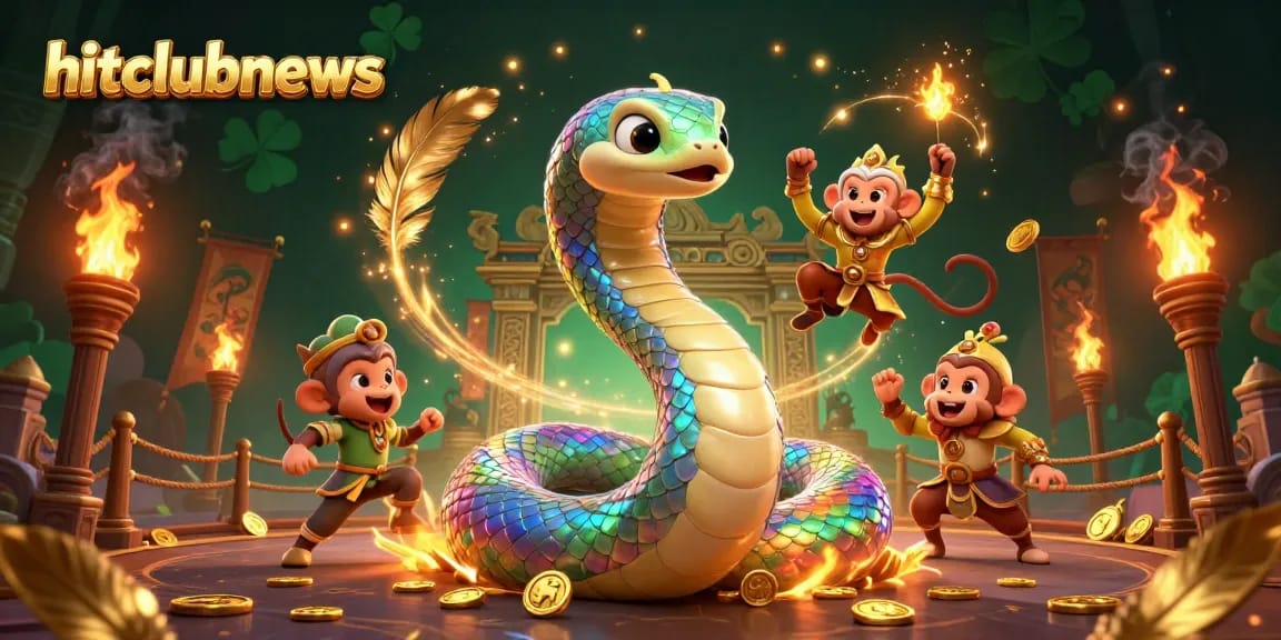 Engage in thrilling gameplay at hitclubnews with dynamic elements and colorful characters in a vibrant casino scene.