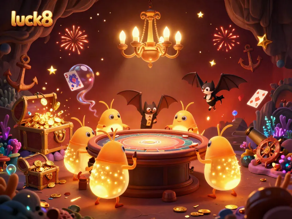 Experience the thrill of the luck8 casino with bioluminescent glowworms lighting the atmosphere and enhancing gameplay.