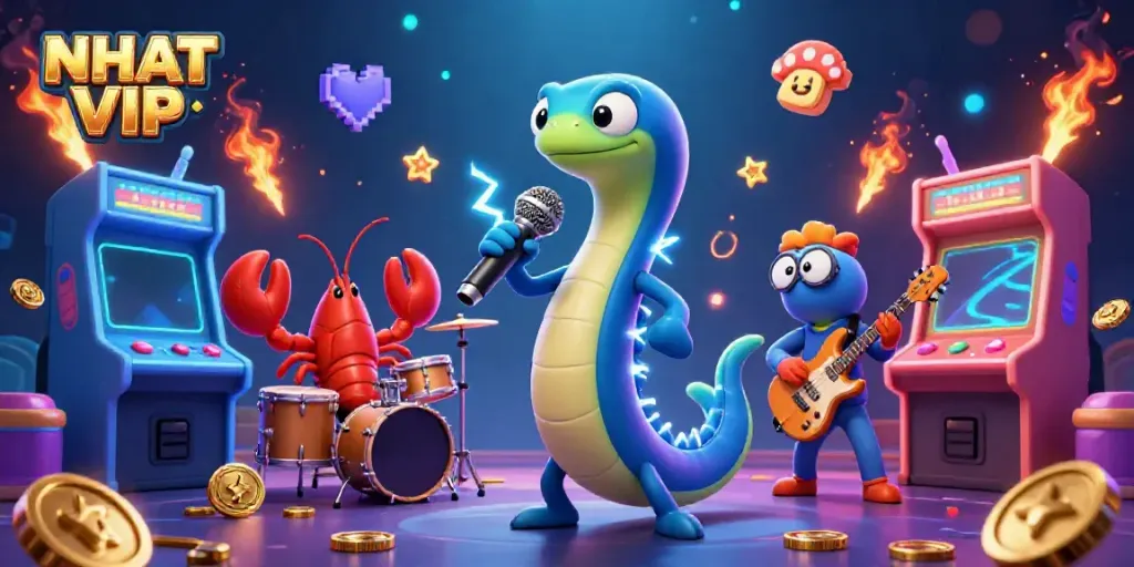 Experience the thrill of NHAT VIP with an electric eel DJ and an underwater casino stage