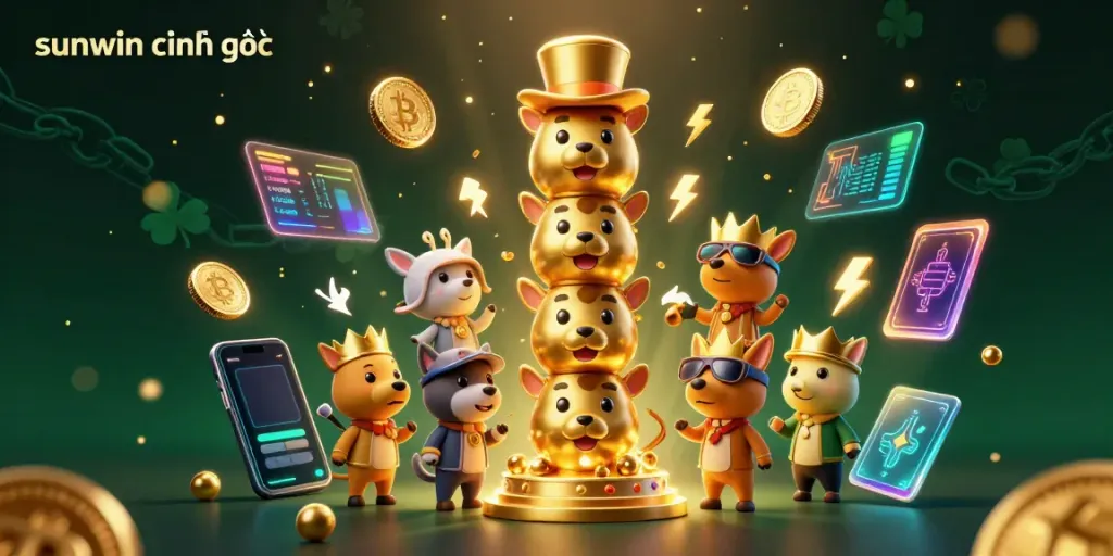 Experience thrilling gameplay at sunwin chính thức with vibrant 3D animations and casino elements.