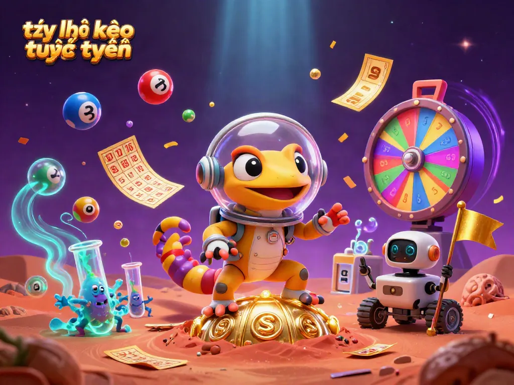 Engage with tỷ lệ kèo trực tuyến through a thrilling Martian adventure in a bustling casino.