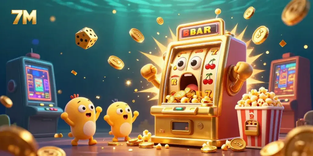 Experience thrilling wins with 7M's dynamic slot machines and exciting jackpot moments.