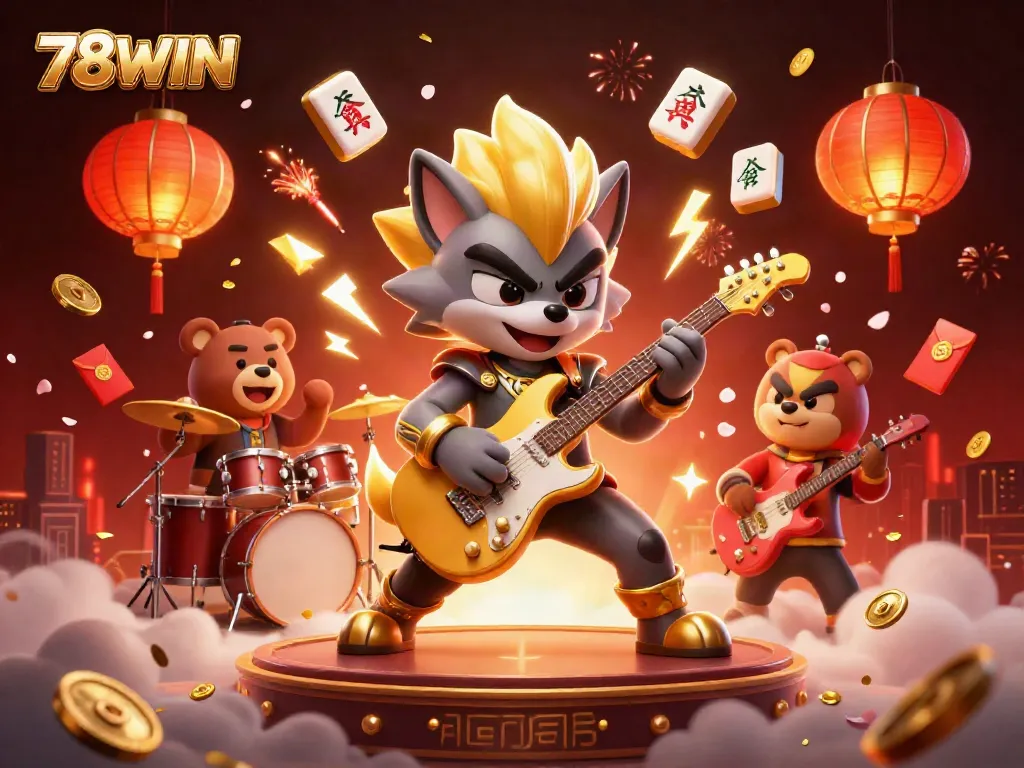 Experience thrilling gaming action with 78WIN's vibrant casino scene full of excitement.