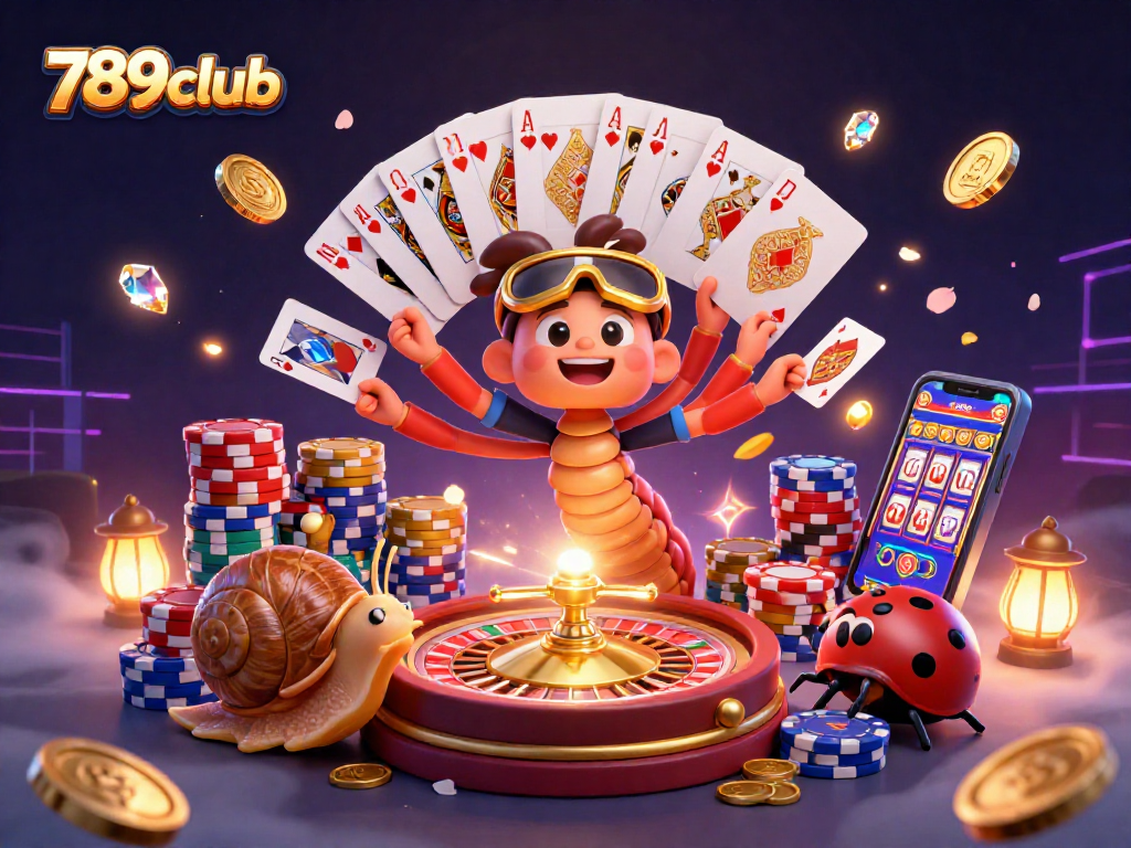 Experience thrilling gaming at 789club with a vibrant casino scene showcasing exciting elements.