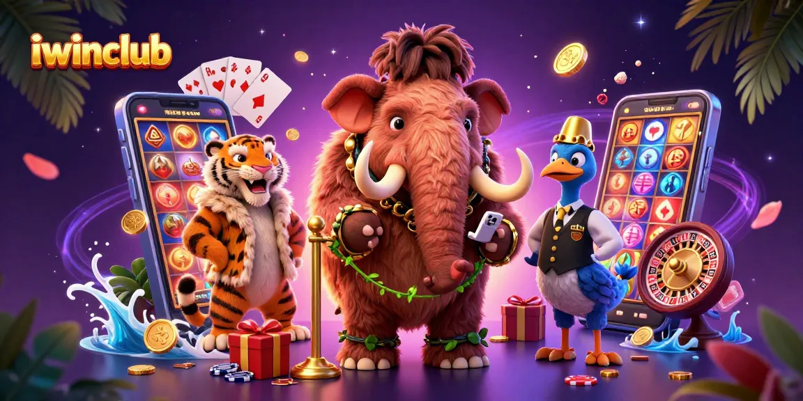 Join the excitement of iwinclub with vibrant characters and engaging slot game elements.