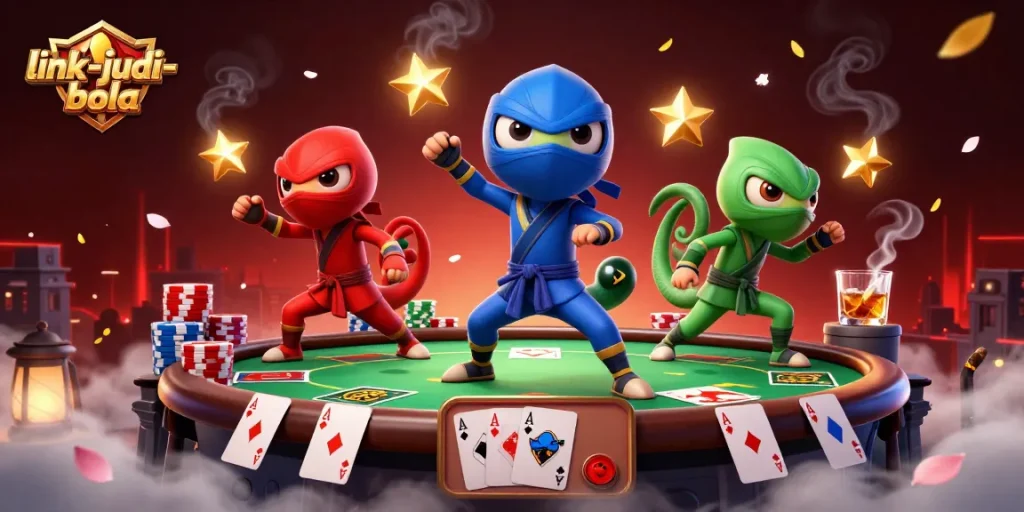 Experience exciting sports betting through link-judi-bola with dynamic martial arts and poker elements.
